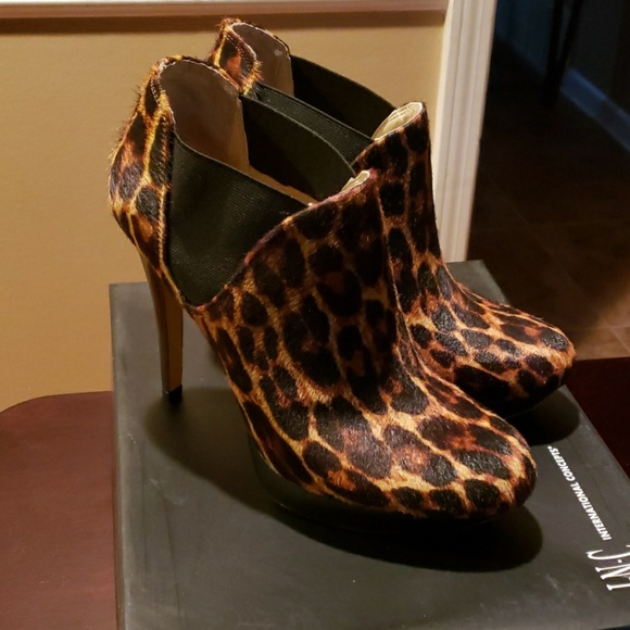 INC International Concepts Shoes - Leopard Booties